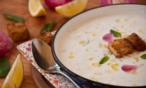 طريقة عمل شوربة اللبن الزبادي بالأرز التركية